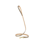 Correa para Perro de Cuero Bronce Metallic
