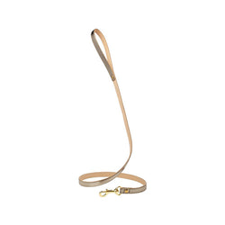 Correa para Perro de Cuero Bronce Metallic