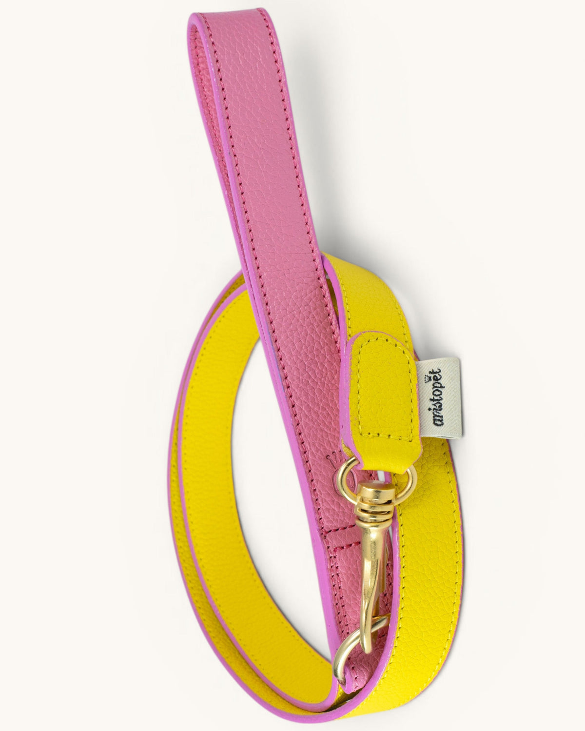 The-Wigglers-Leine rosa und limonenfarben