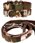 Dog Camouflage Collar and Leash Set