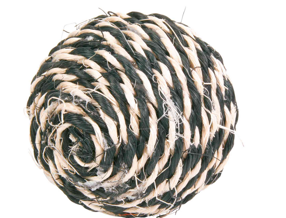 Pallina in corda di sisal, con erba gatta Trixie
