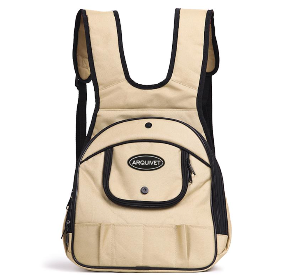 Mochila Frontal Beige Arquivet