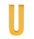 Letter U for personalizing your necklaces