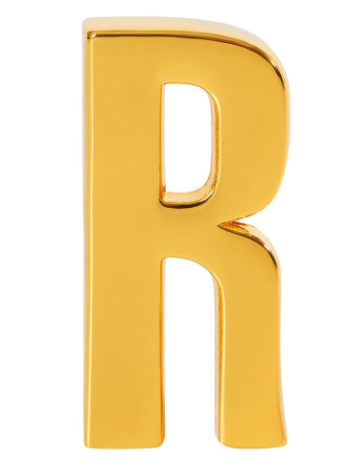 Letter R for customizing your necklaces