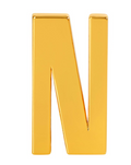 Letter N to personalize your necklaces