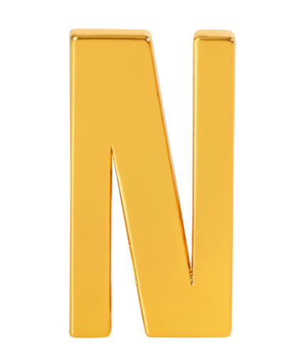 Letter N to personalize your necklaces