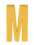 Letter m to personalize your necklaces