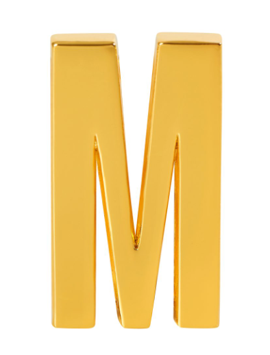 Letter m to personalize your necklaces