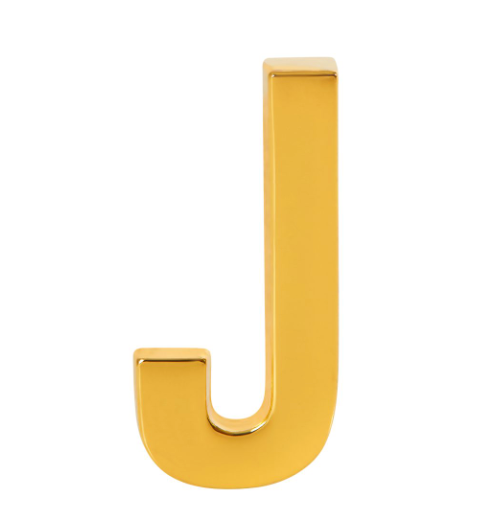 Letter J for custom necklaces