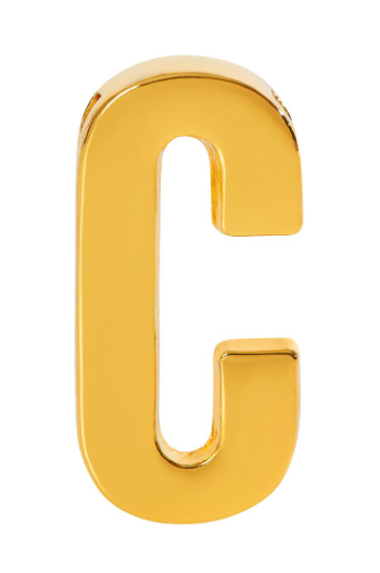 Letra c para personalizar tus collares