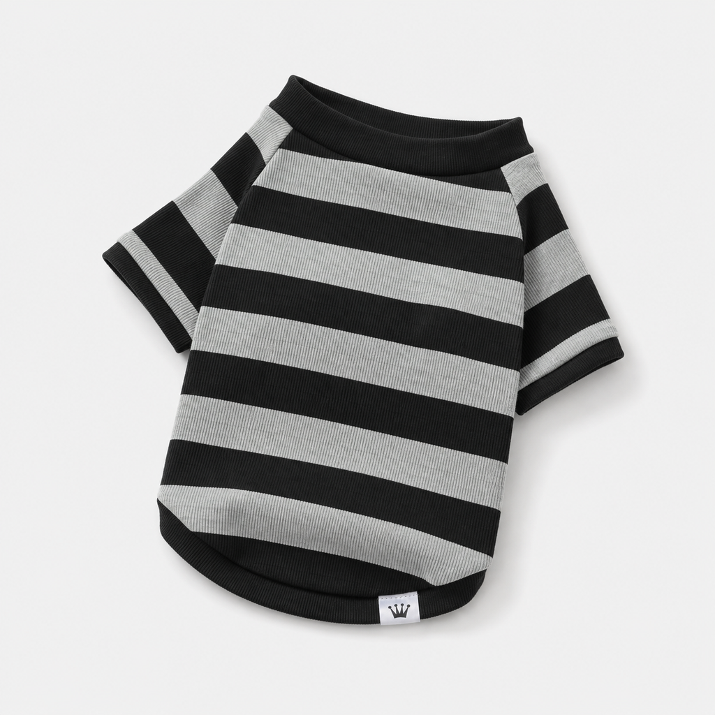 James gray striped t-shirt