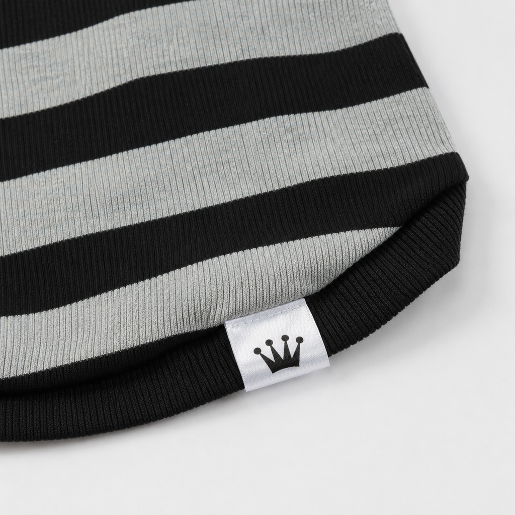 James gray striped t-shirt