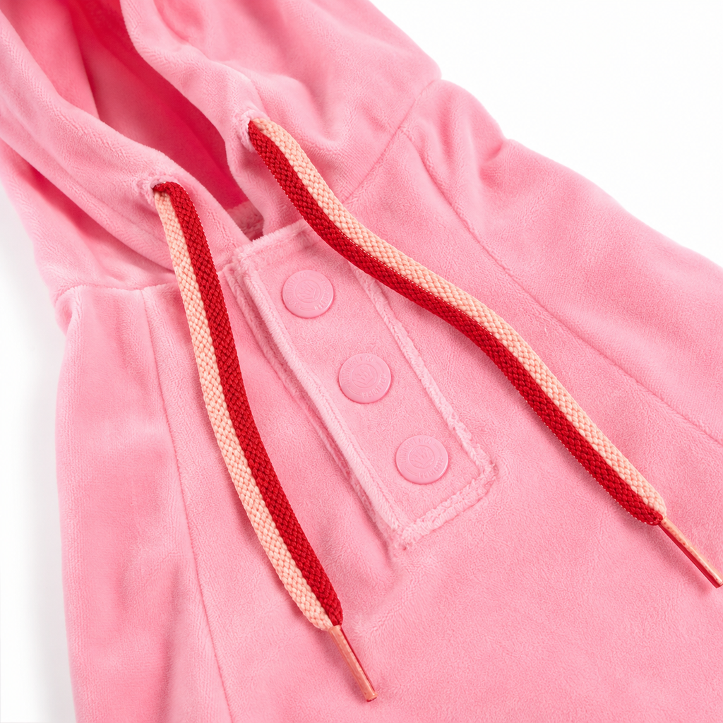 Sudadera mini rosa