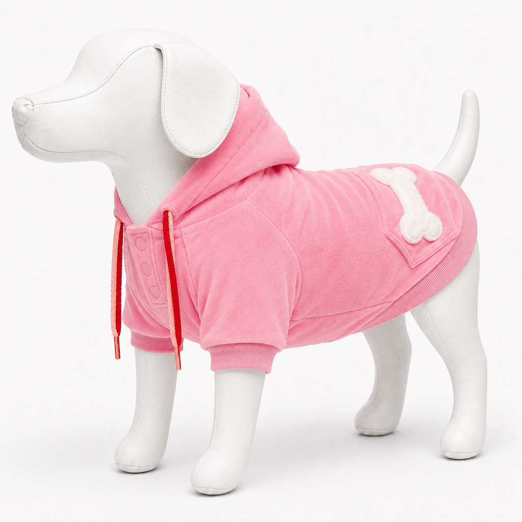 Sudadera mini rosa
