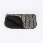 Sherpa Fleece Charcoal Arrows Blanket Danish