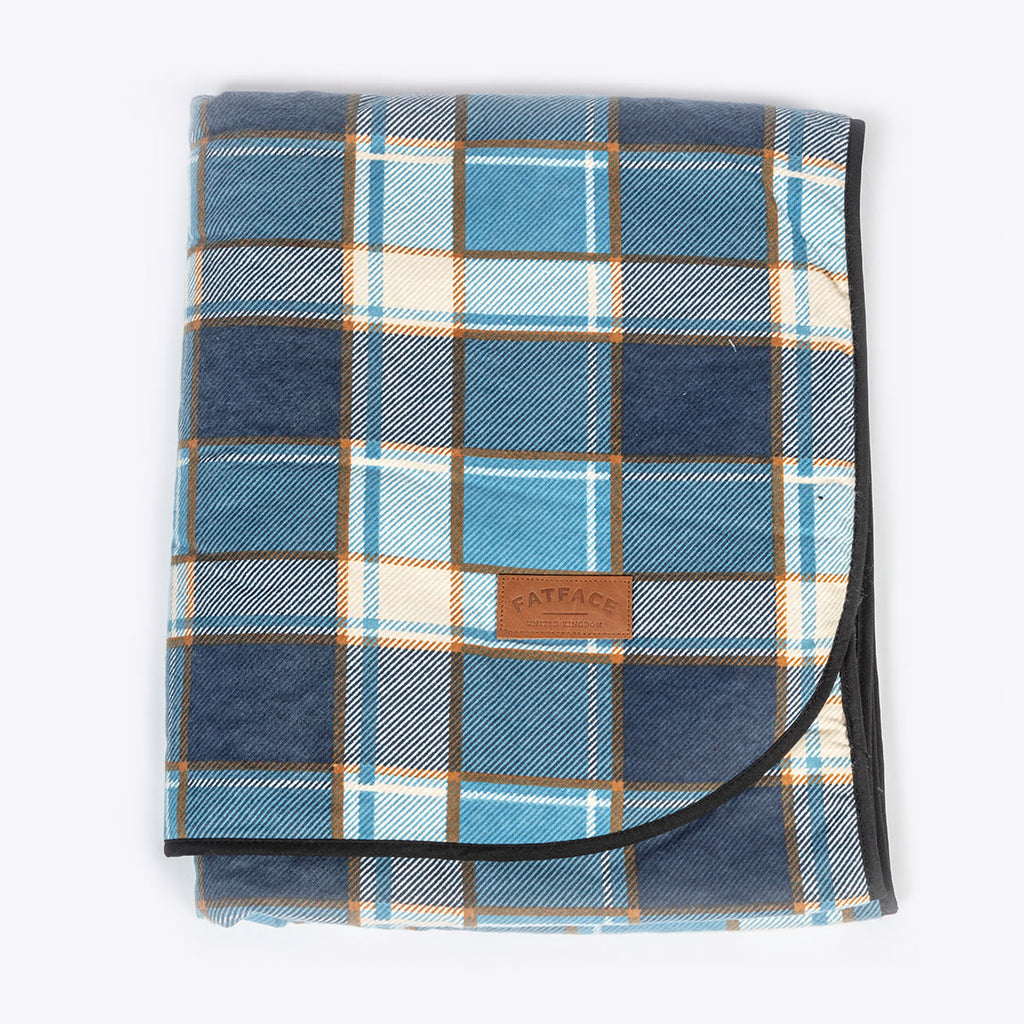 FatFace Check Fleece Blanket