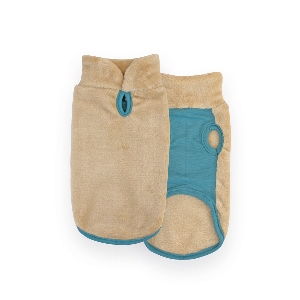 MAGLIONE POLARE BICOLORE CREAM MI&amp;DOG