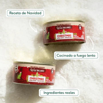 Lata de Comida Cocinada para Gatos- Receta Navidad (120g)