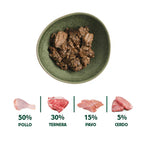 Lata de Comida Cocinada para Gatos- Receta Navidad (120g)