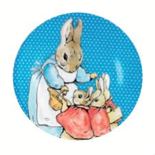 Plato Infantil Azul ilustrado Beatrix Potter
