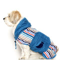 Albornoz para perro Peggy Azul/Rayas