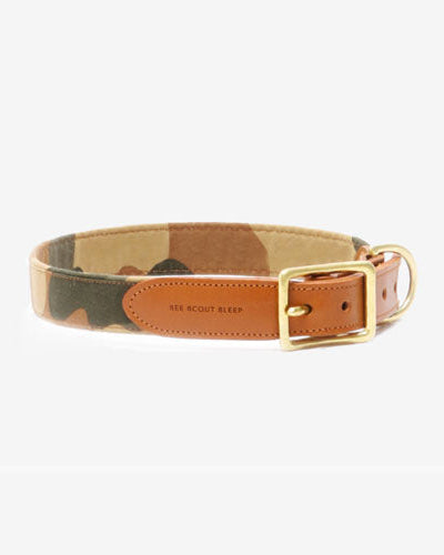 Collar para Perro de Cuero The Scot Camuflaje