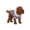 Abrigo para Perro Red & White Tartan Parka
