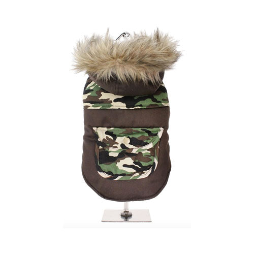 Abrigo para Perro Camouflaje Quilted Parka