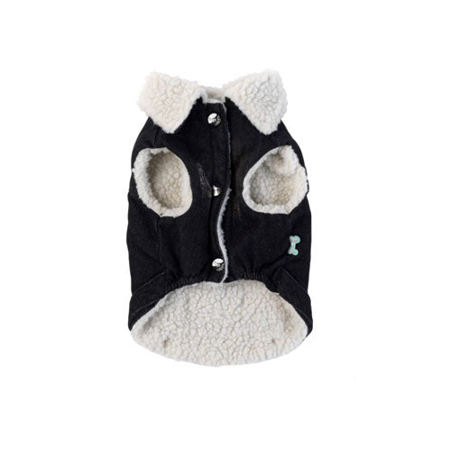 Chaqueta para Perro Rebel Black Jacket FuzzYard