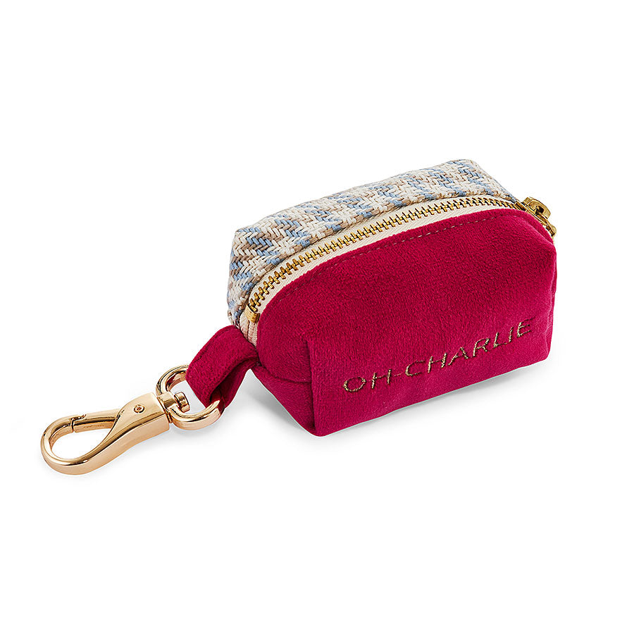 Porta bolsas para excrementos de perros Bonbon Oh Charlie Fucsia