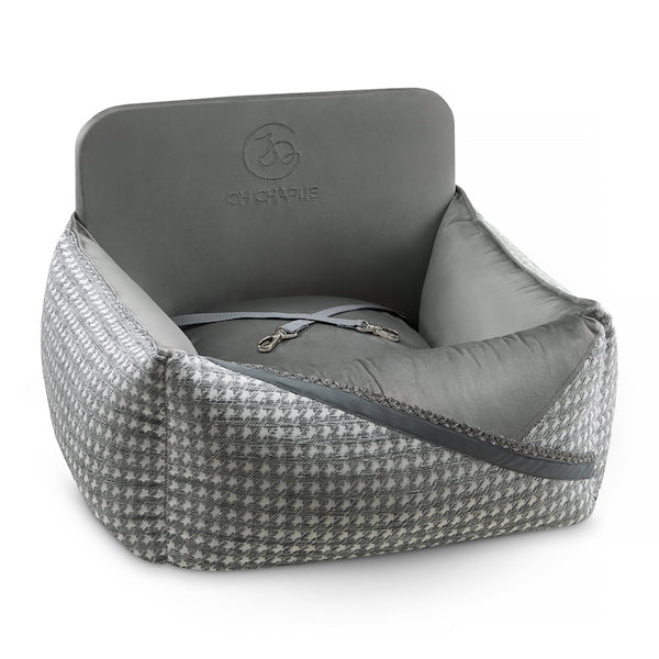 Cama para Coche para Perro Glamour Gris Oh Charlie