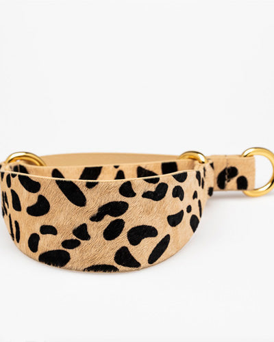 Collar Martingale Leopardo Cuero