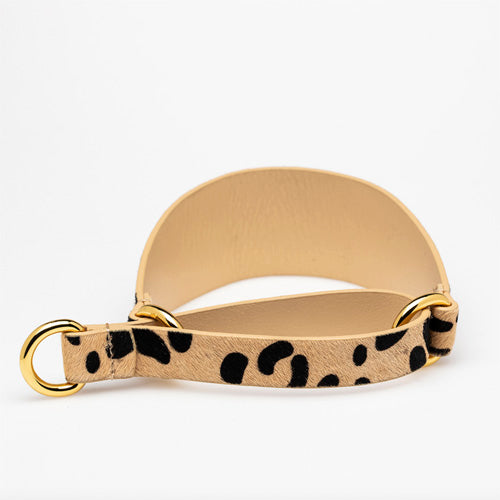 Collar Martingale Leopardo Cuero