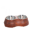 DOGIT Elevated Melamine Stainless Steel Feeder