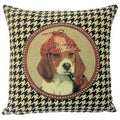 Cojín Fancy Sherlock Spaniel Houndstooth - Pata de Gallo