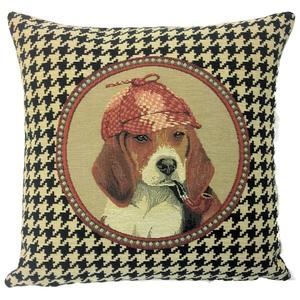 Kissen Fancy Sherlock Spaniel Houndstooth - Hahnentritt
