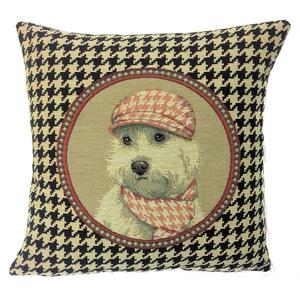 Cojín Fancy Westy Houndstooth - Pata de Gallo
