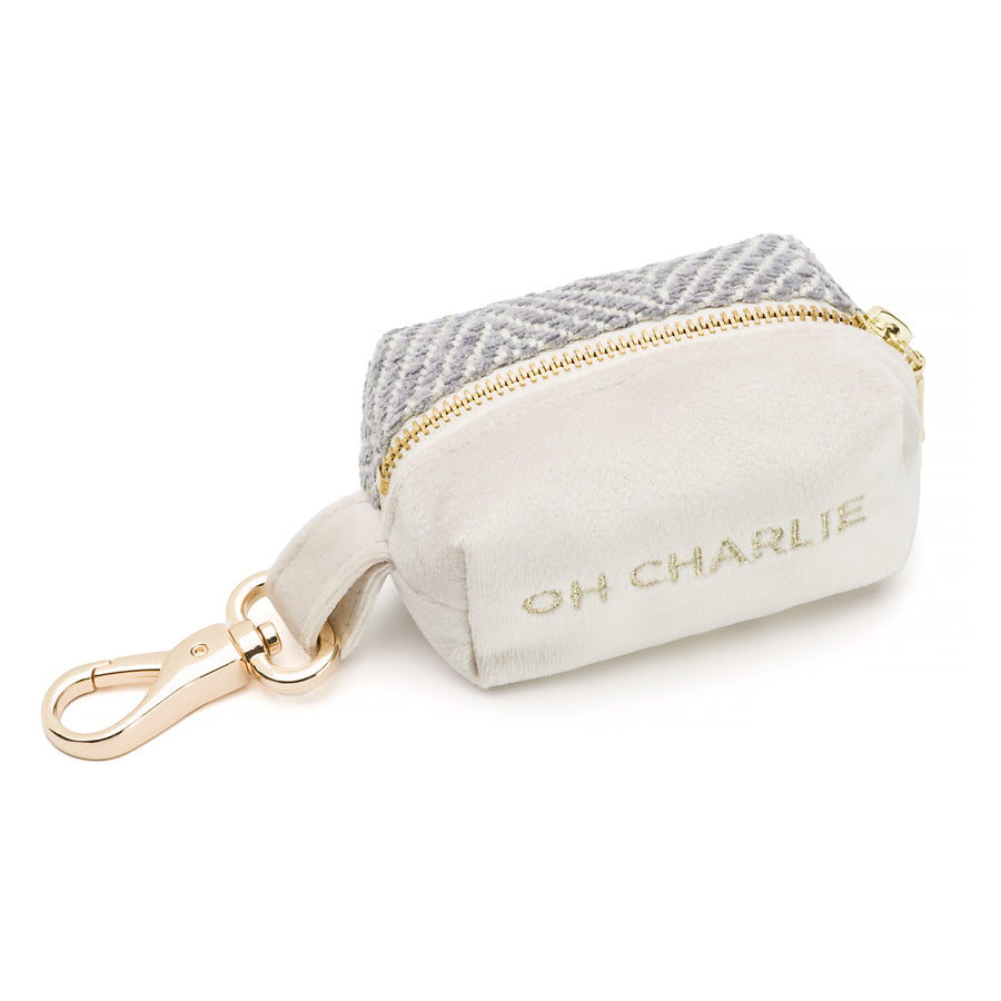 Porta bolsas para excrementos de perros Florence Oh Charlie Gris