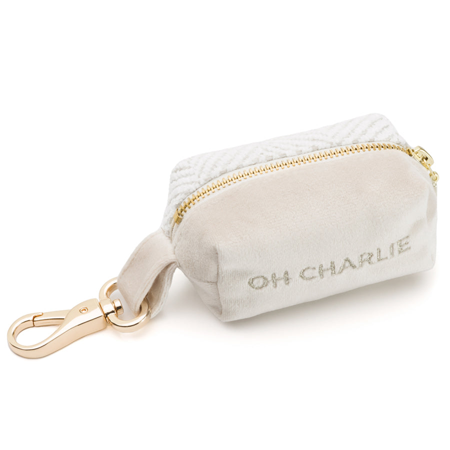 Porta bolsas para excrementos de perros Florence Oh Charlie Blanco