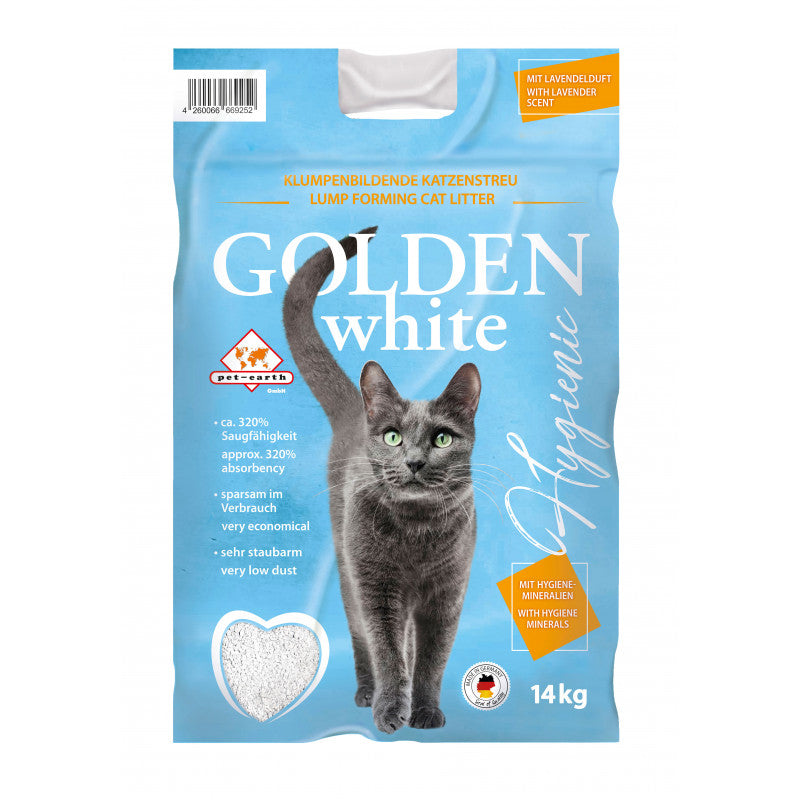 Golden White clumping bentonite litter