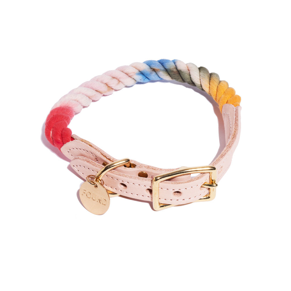 Collar de soga y cuero Henri Found My Animal