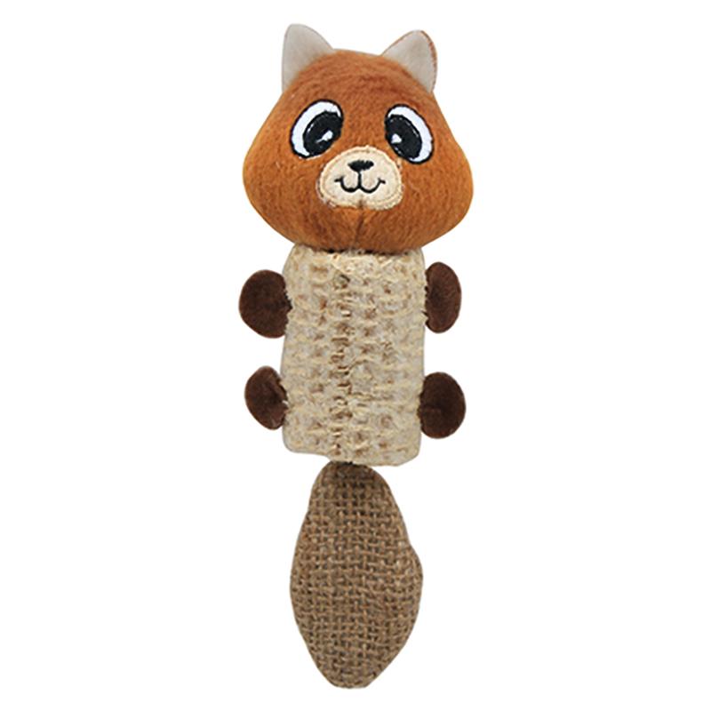 Ours orange et marron - gamme naturelle pour chats - 16 x 5 cm