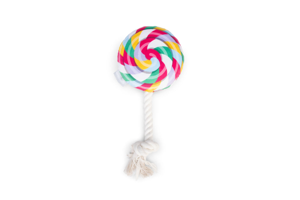 Juguete perro Beeztees Lollipop peluche con cuerda
