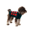 Jersey para Perro de rombos rojo y verde Argyle