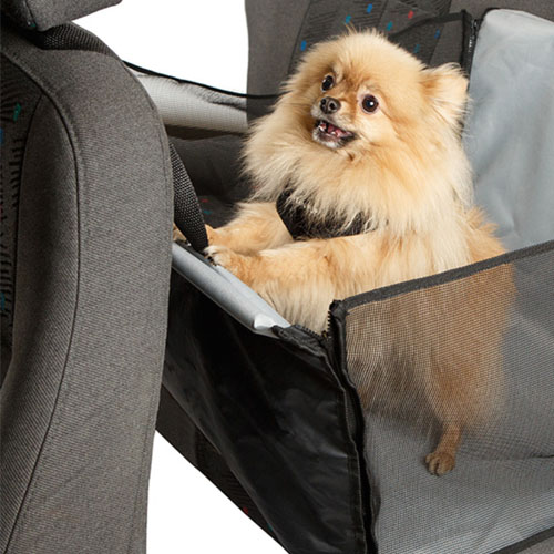 Estera para perros, cesta transportadora de viaje, cuna de malla,  antiarañazos Yinane Perro asiento de coche del bolso