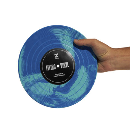Frisbee Flying Vinyl Blue